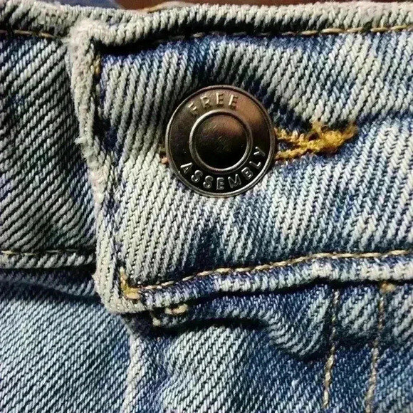 Free Assembly Womens Jeans 14, 16, 20 Original 90'S Denim Straight Leg High Rise - Picture 7 of 12